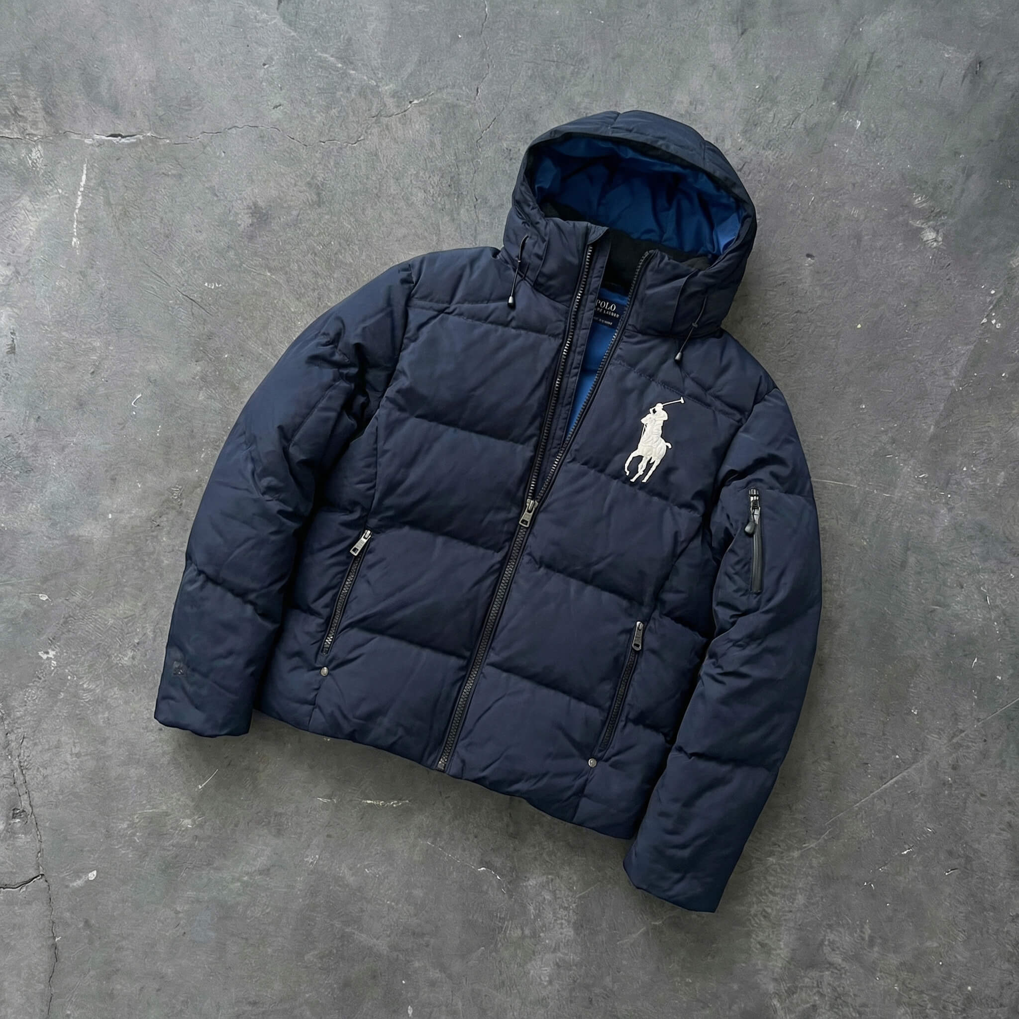 Ralph Lauren Big Pony Pufferjacket navyblue